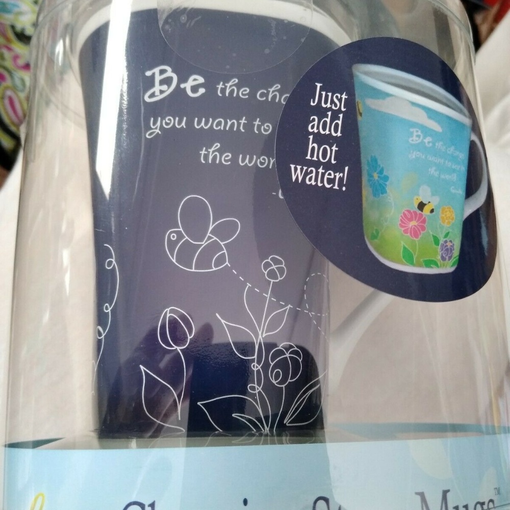 NEW Think Pray Gift Color Changing Porcelain Mug